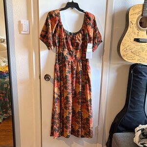 Chelsea 28 Floral Multicolor Dress Sz M